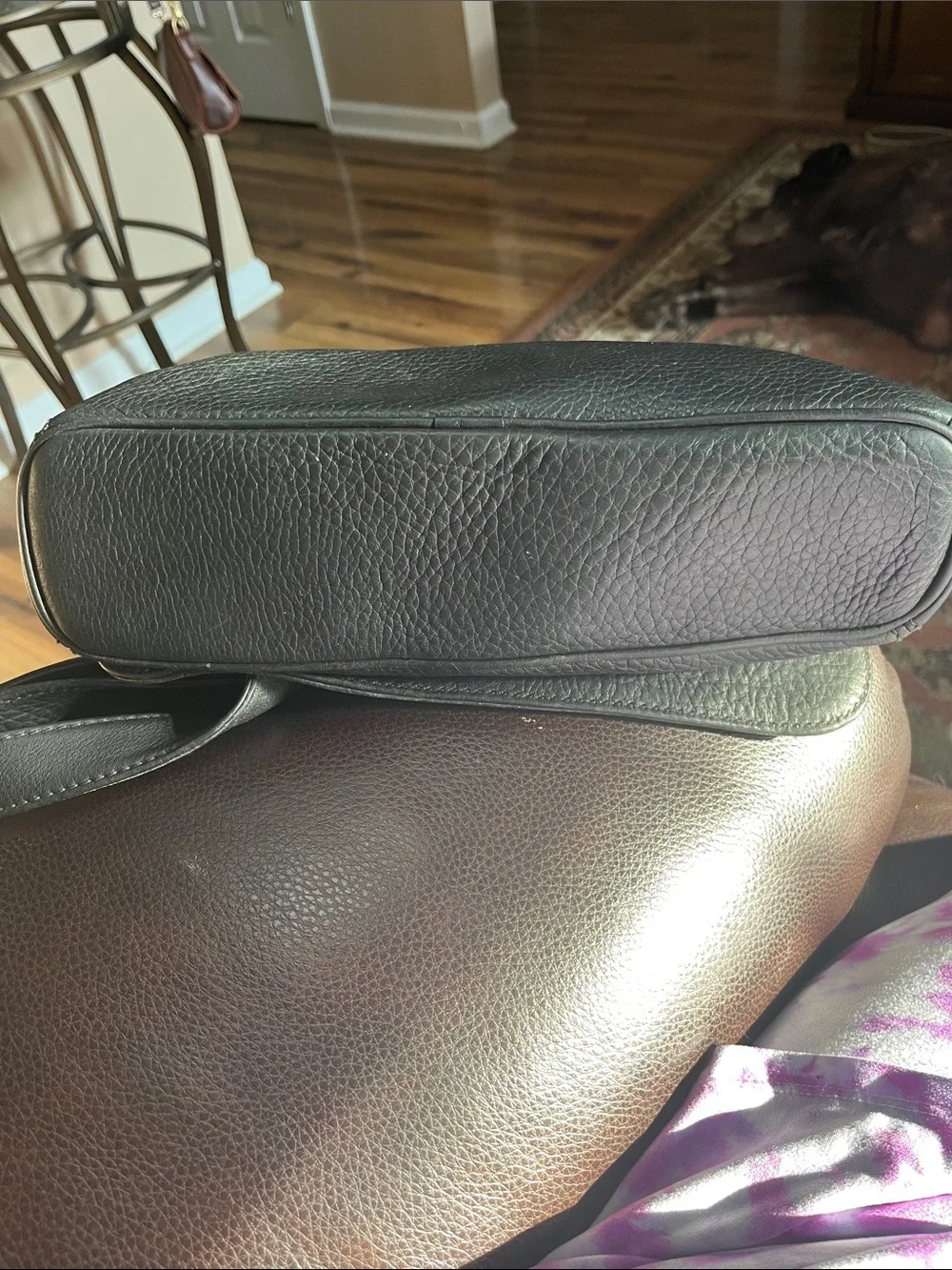 Vintage Coach Sonoma Flap Messenger Tumbled Leather Handbag/Crossbody